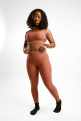 Leggings set Pink nude | spandex polyester