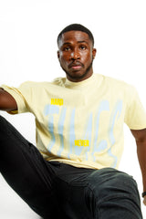 Shirt Beige | 100% cotton “Hard times never last”