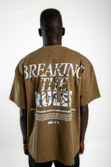 Shirt Brown | 100% cotton “Breaking the rules””