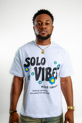 Shirt White | 100% cotton “Solo vibes””